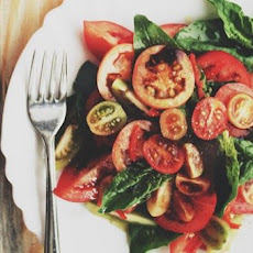 The Right Goodbye-Summer Tomato Spinach Salad