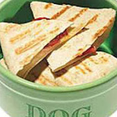 Grilled Red, White and Blue Cheese Doggie-dilla