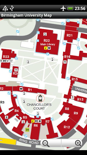 Birmingham University Map