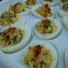No Mayo Stuffed Eggs