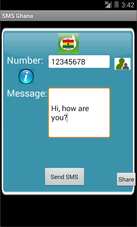 Android application Free SMS Ghana screenshort