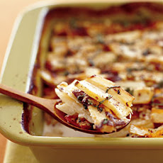 Parsnip and Hazelnut Gratin with Bacon