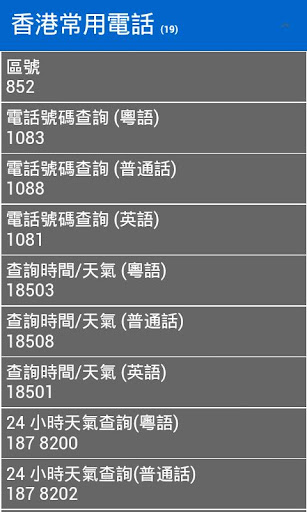 【免費工具App】香港常用電話-APP點子