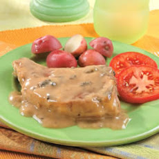 Mushroom-Garlic Pork Chops