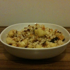 Israeli couscous with roasted cauliflower