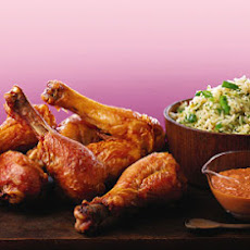 Chicken Drumsticks with Muhammara Sauce