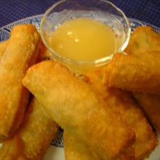 Savory Chicken Egg Rolls  With Sweet and Sour Sauce