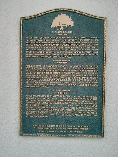 The Erath Building Historic Marker