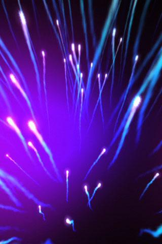 Fiber Optic Burst Wallpaper