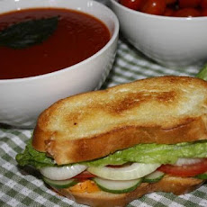 Smashed Veggie-Cheese Sandwiches