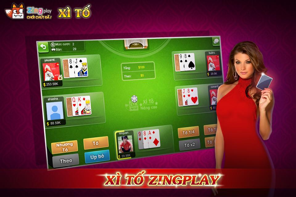 Android application Xi To - Xì Tố - ZingPlay screenshort