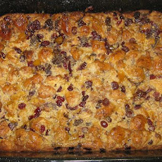 Chocolate, Mango and Almond Croissant Bread Pudding