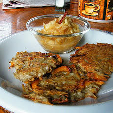 Mini Latkes With Salmon-Olive Relish