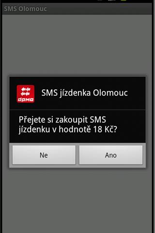 SMS Jízdenka Olomouc