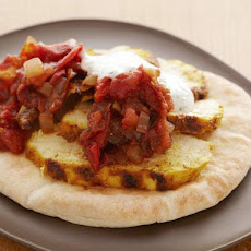 Tandoori Spiced Chicken Breast with Grilled Tomato Jam and Herbed Yogurt Sauce