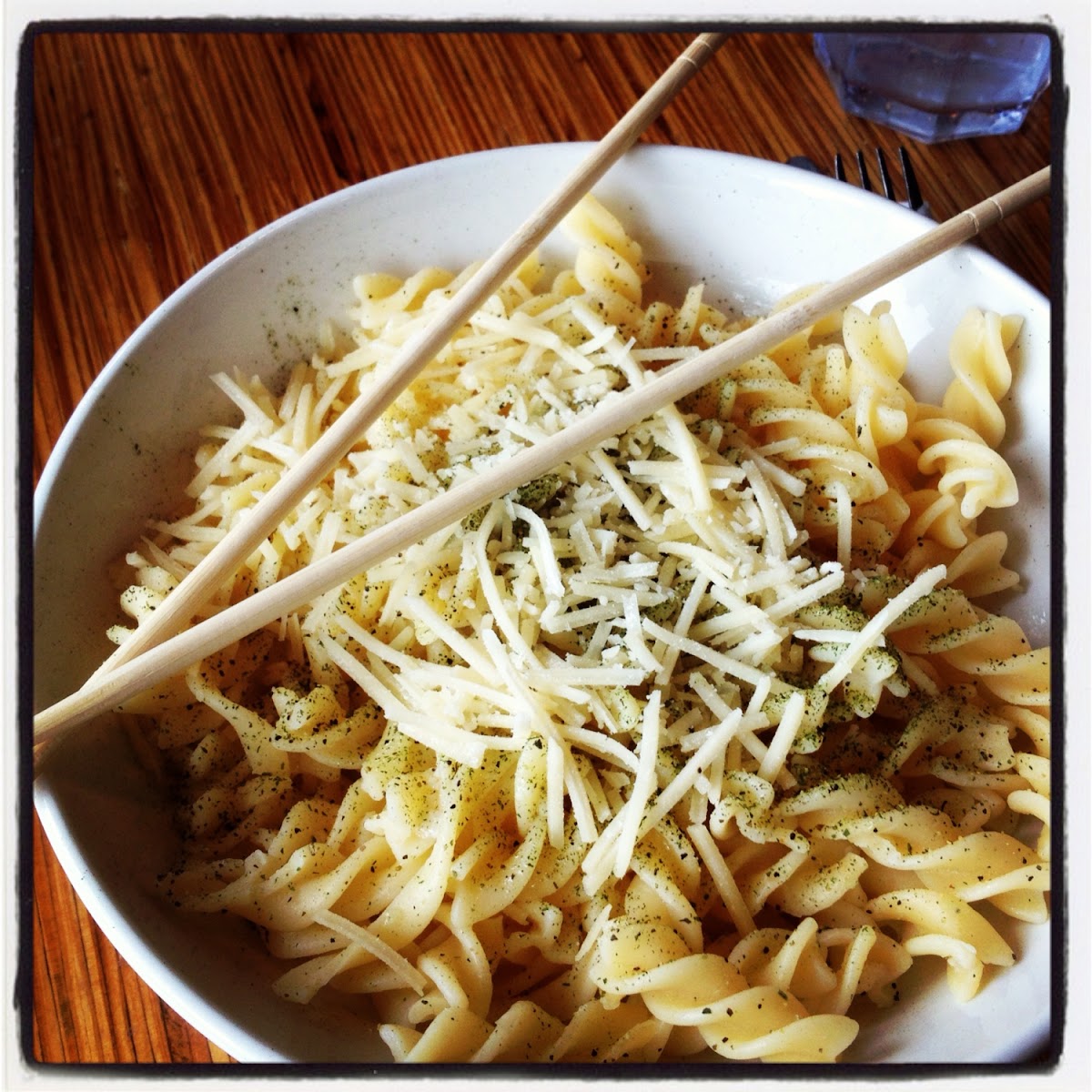 Buttered Noodles with GF Fusilli noodles