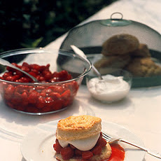 Strawberry Shortcake with Vanilla Whipped Cream
