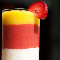 Tri Color Breakfast Parfait Smoothie