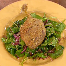Pecan Crusted Duck Confit and Wilted Spinach Salad