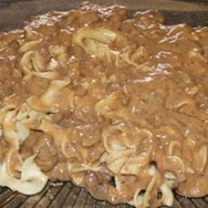 Slow Cooker Venison Stroganoff Meal