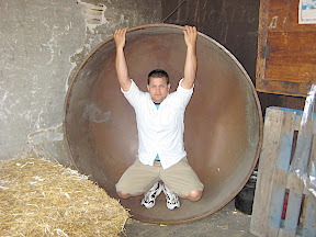 Shaun hides inside a Picking copper kettle.
