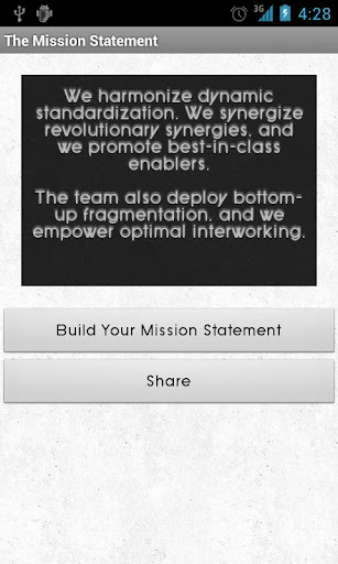 The Mission Statement