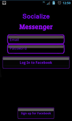 Purple Socialize 4 FB Messenge