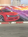 Граффити Машина Красная