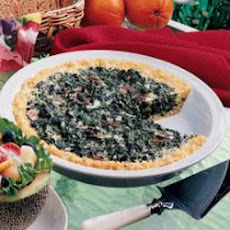 Rice-Crust Spinach Quiche
