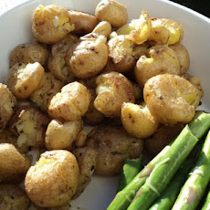 Squished Baby Potatoes (Laura Calder)