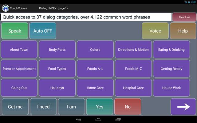 Android application Touch Voice + screenshort
