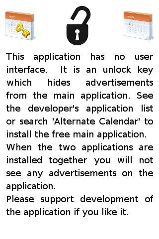 Alternate Calendar Hide Ads