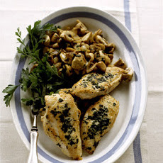 Warm Chicken, Mushroom, and Spinach Salad