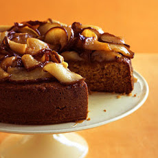 Honey Cake with Caramelized Pears