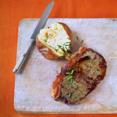 Sirloin Steak and Baked Potatoes