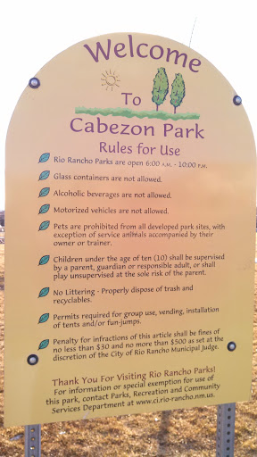 Welcome to Cabezon Park