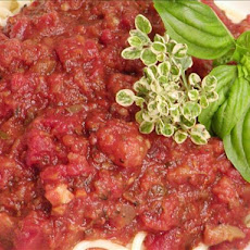 Thick & Chunky Tomato Sauce With Veggies (Crock Pot)