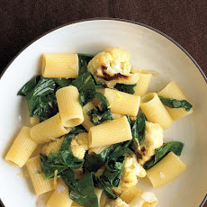 Pasta with Cauliflower and Collards