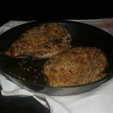 Sage Honey Chicken With A Walnut Crust