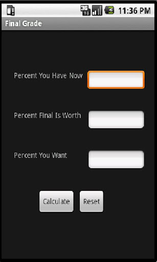 Grade Needed on Final Exam