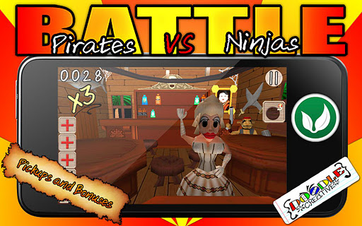 【免費街機App】Battle: Pirates VS Ninjas Pro-APP點子