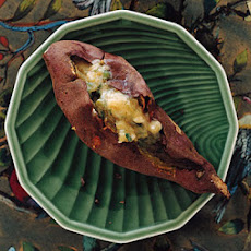 Roasted Japanese Sweet Potatoes with Scallion Butter