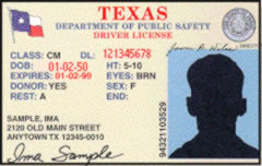 Texas driver license