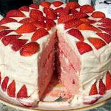Strawberries and Cream Cake