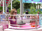 Riding the tea cup.