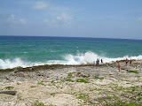 The beach as we approached the Blow Holes.