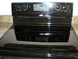 Flat top stove.