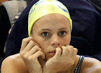 Laure Manaudou lors d'un entrainement à Chamalieres, le 18 janvier. Robert Pratta Reuters