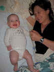 E's happiest time of day is 6am.  We are learning to love it, too.