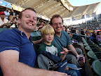The boys before the sun went down at the game. Galaxy won, 1-0!